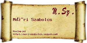 Móri Szabolcs névjegykártya